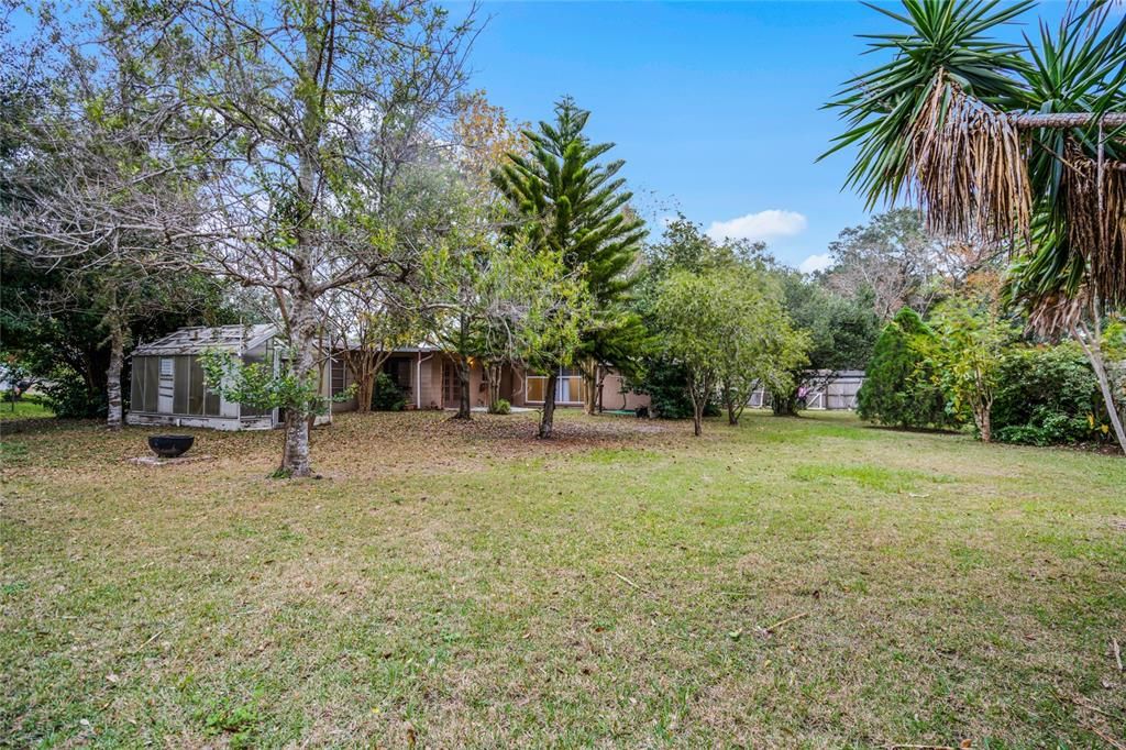 view of house from backyard