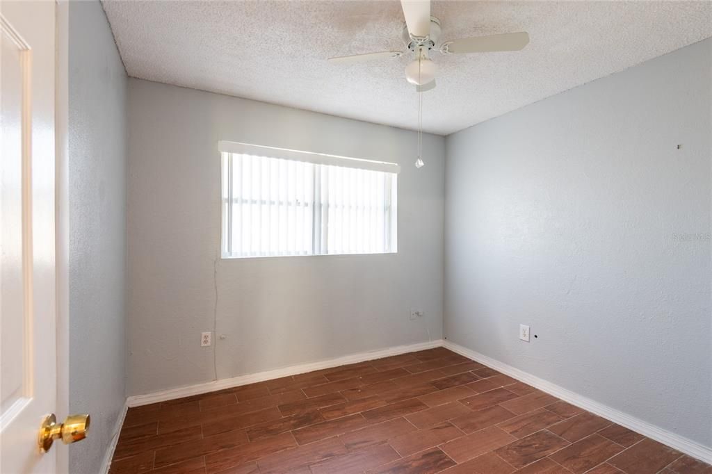 Second bedroom located off the hall from the dining room.