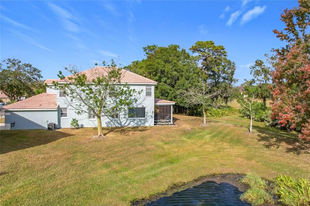 View of home from pond