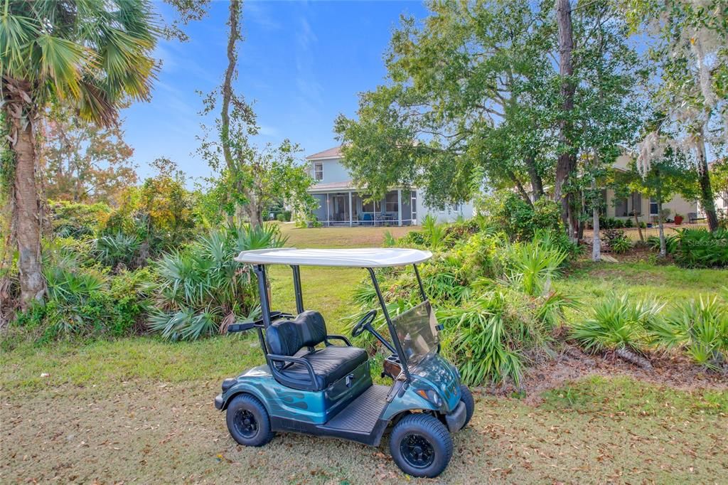 View of home from golf course