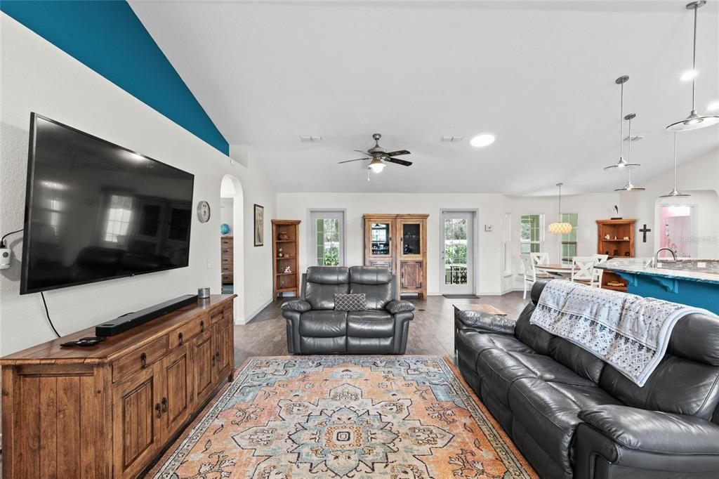 LIVING AREA- HIGH CEILINGS