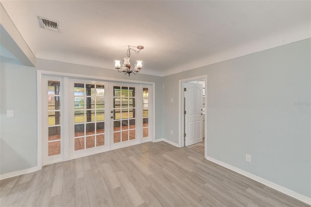 View of dining room