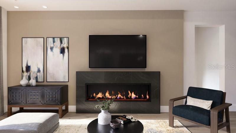 Linear Gas Fireplace