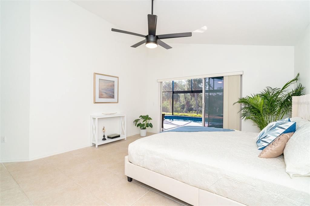 Master Bedroom with pool view