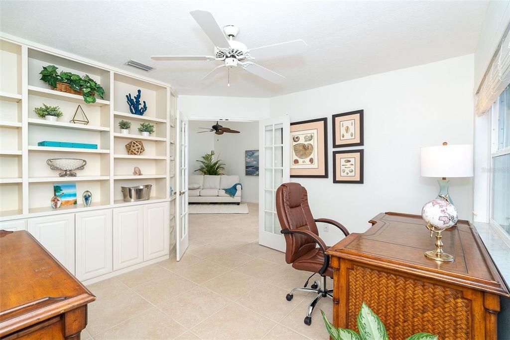 Guest Bedroom set up as a home office.