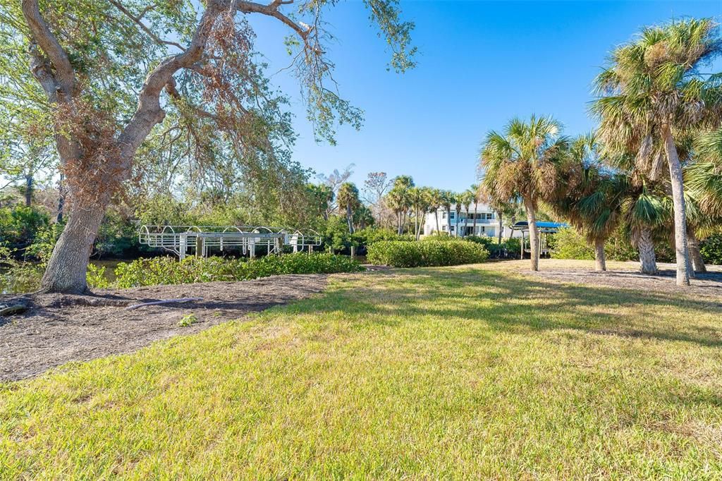 Spacious backyard