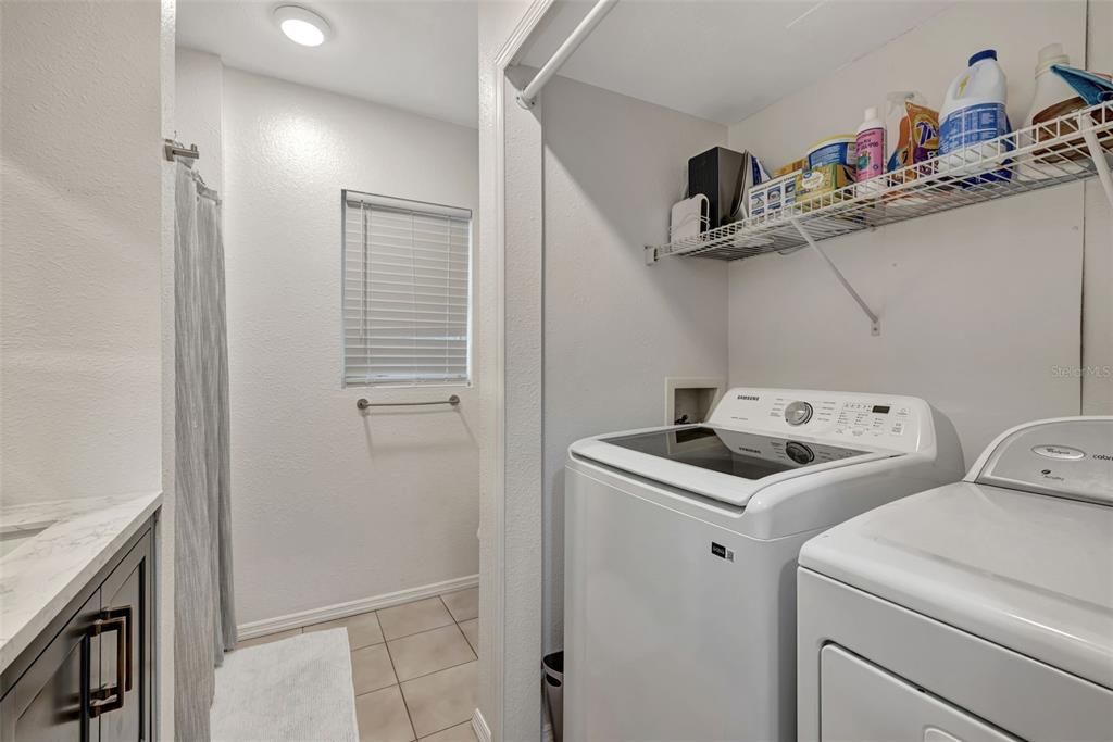 Laundry in 2nd bathroom