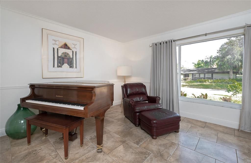 View of expansive living room