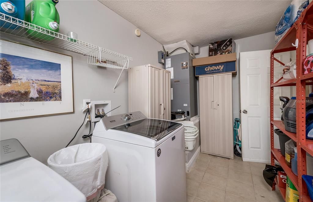 Spacious laundry area