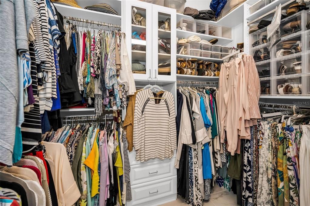 Master walk-in closet