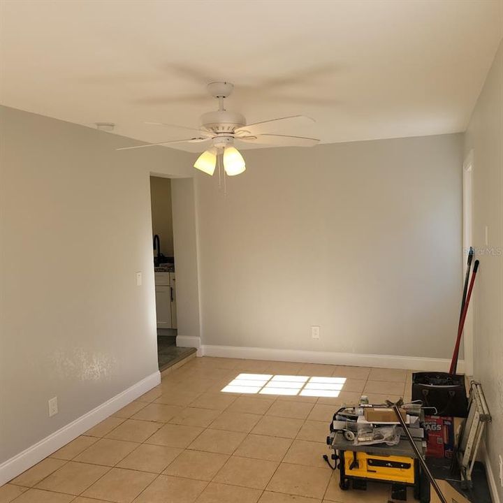 the family room with access to the kitchen.