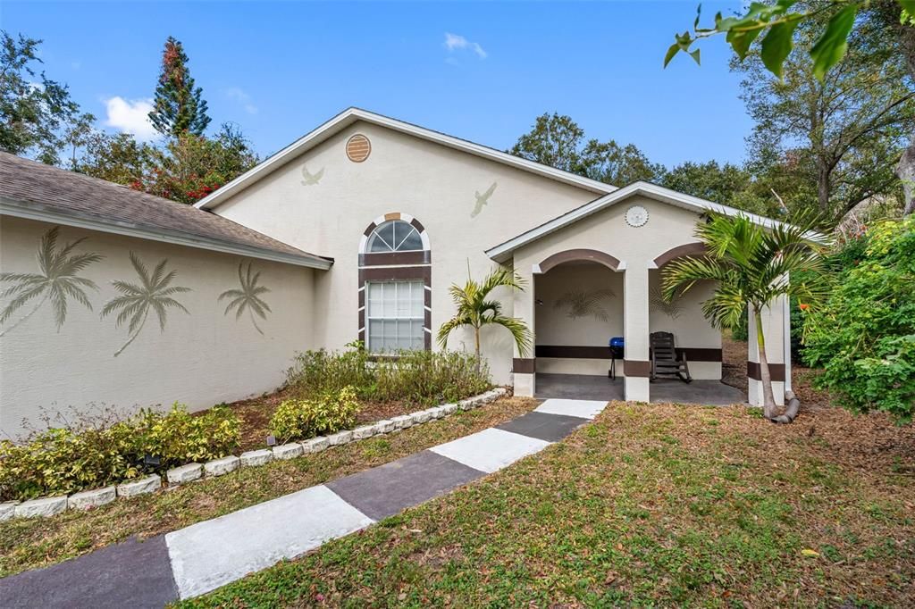 covered front patio