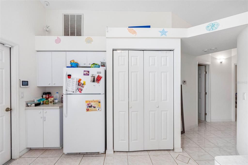 pantry and convenient garage entry