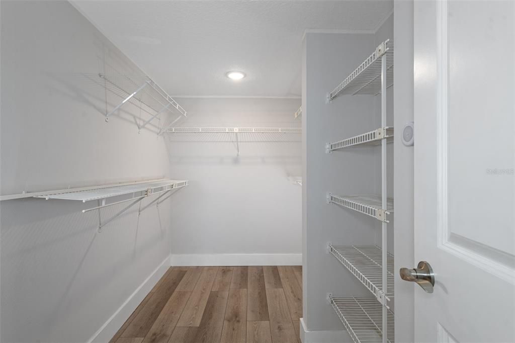 Large walk in closet