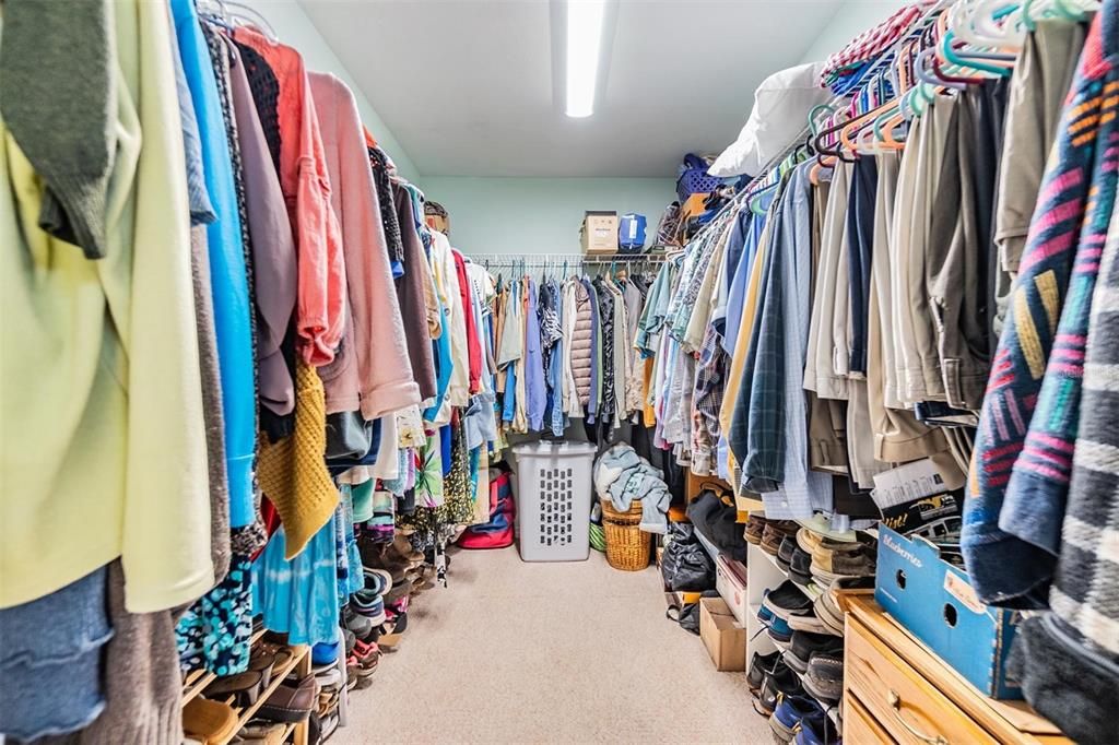 Master Bedroom walk-in closet.