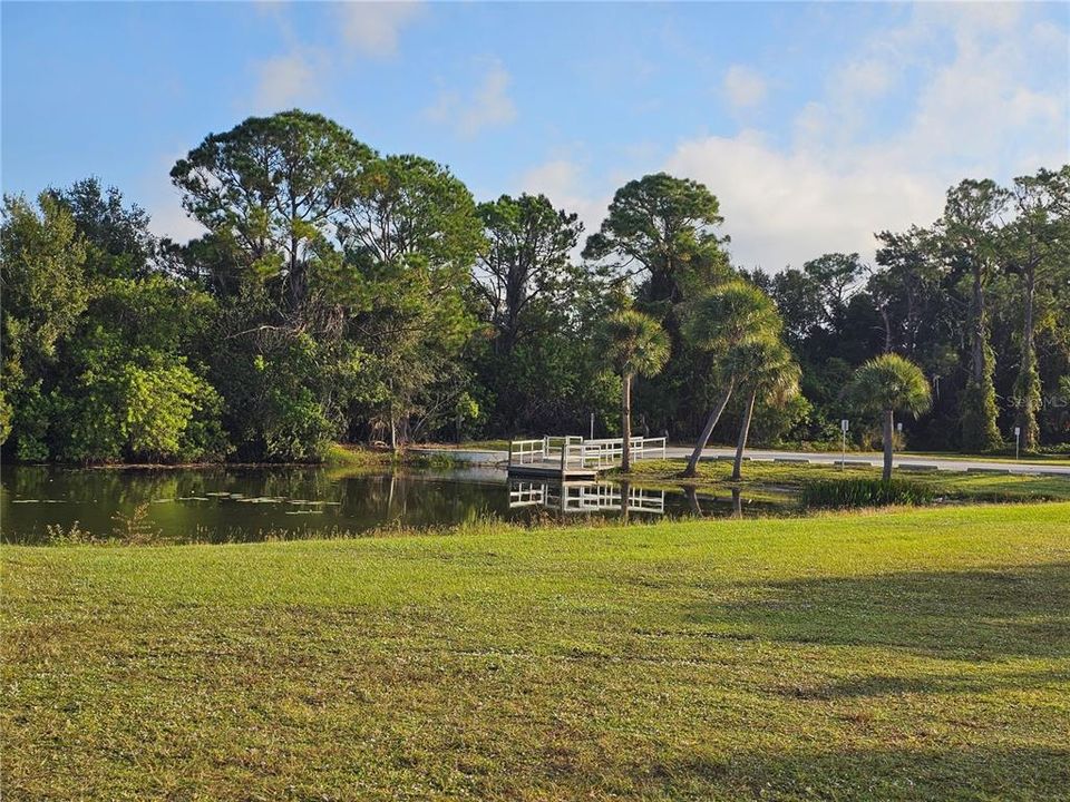 There's a boat ramp, for quick access.