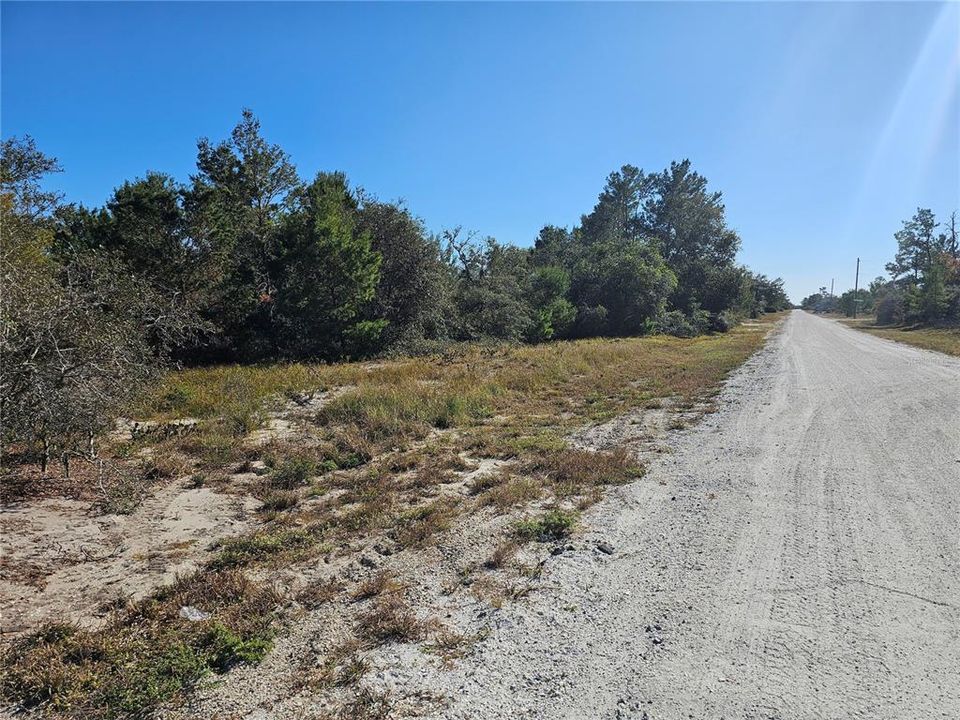 Road looking south