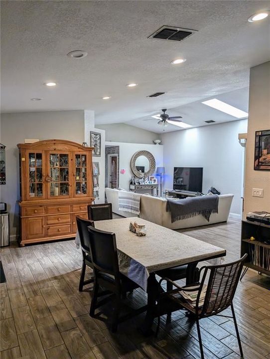 kitchen into living room