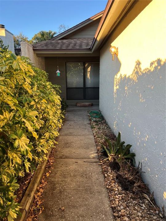 Walkway to Front Door