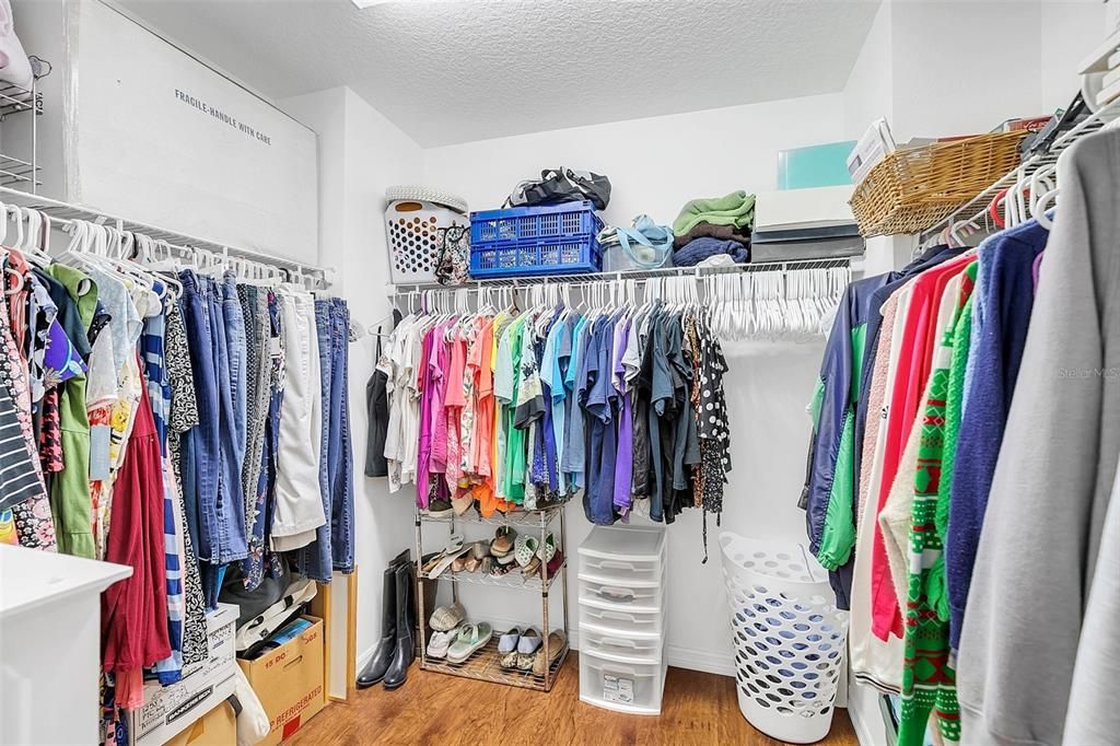 One walk-in closet