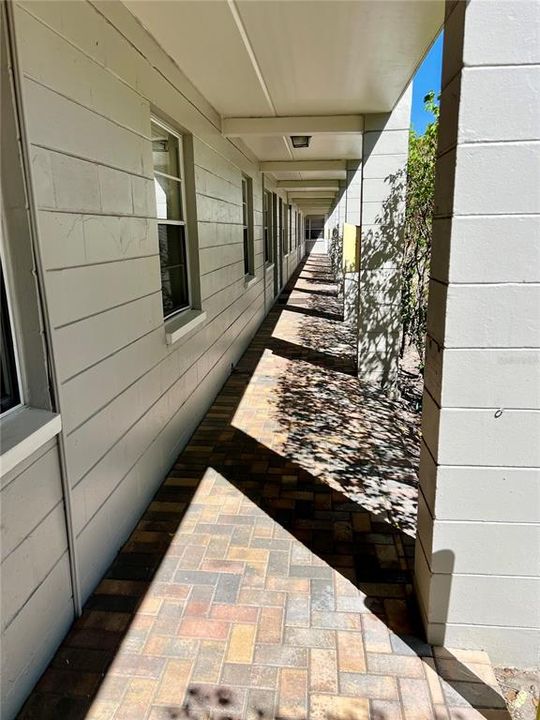 Hallway in front of unit