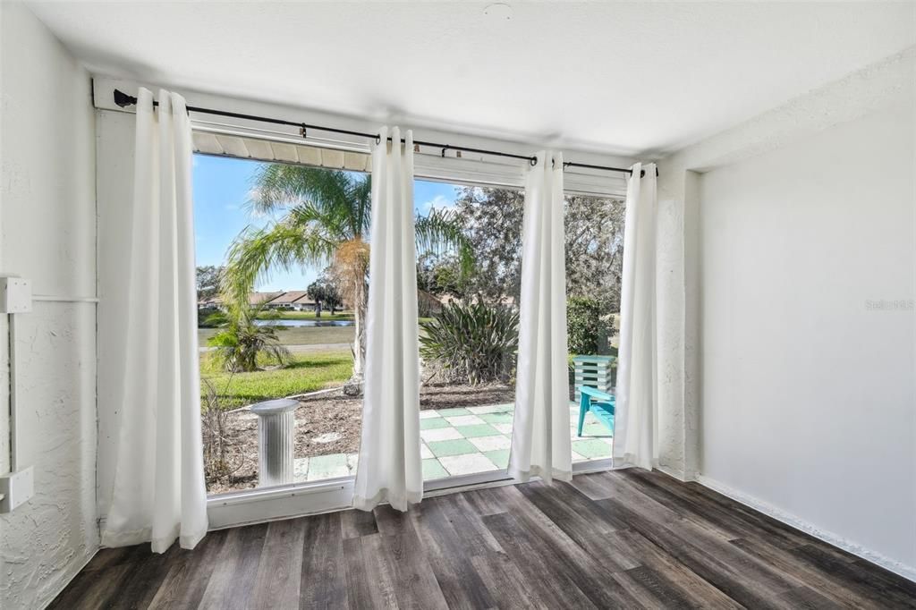 Sliding Glass Door leads you onto patio overlooking the golf course.