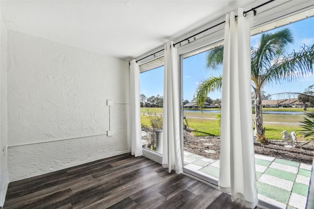 Sliding Glass Door leads you onto patio overlooking the golf course.