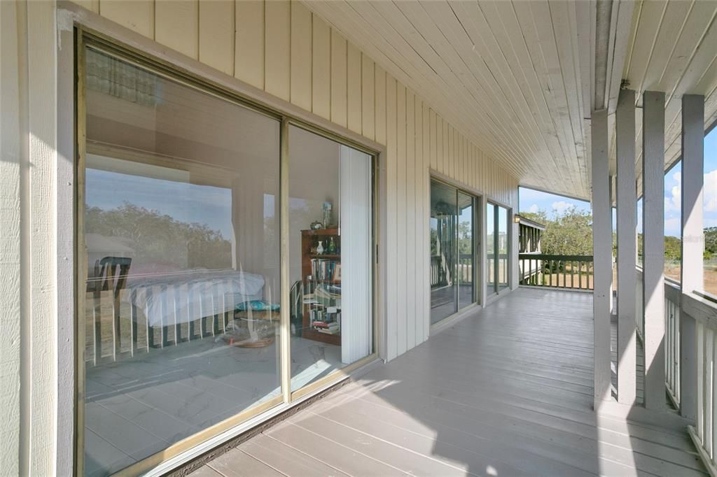 Large Balcony off living room and dinning room area.