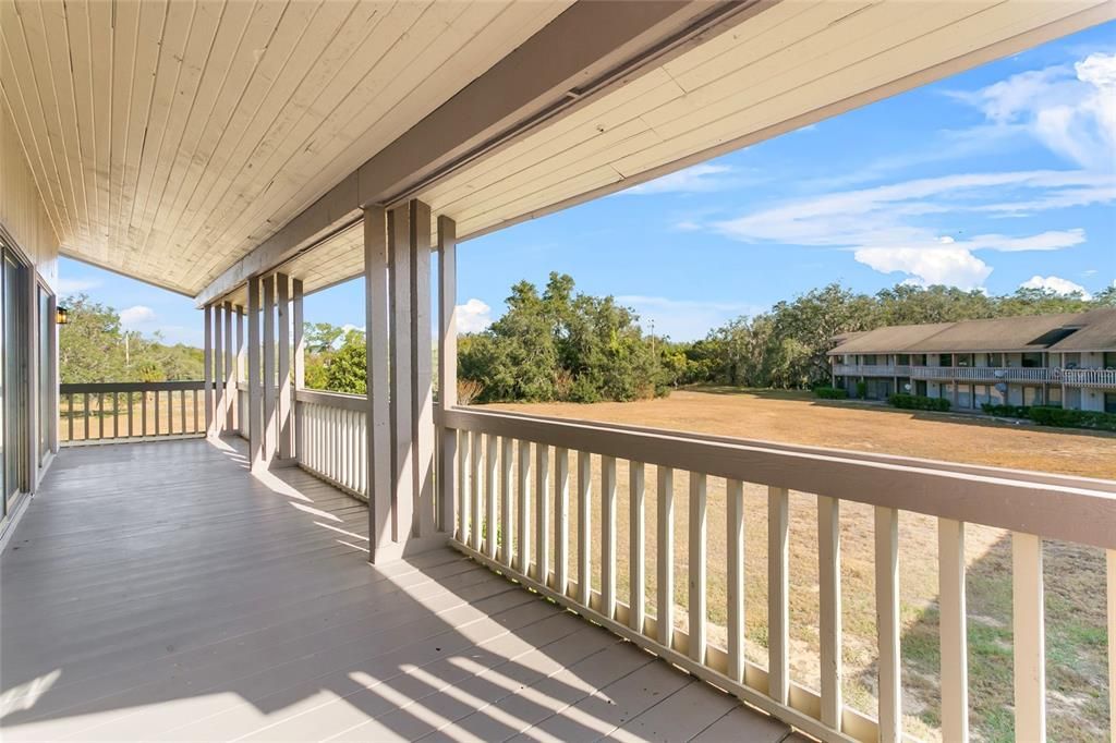 Large Balcony off living room and dinning room area.