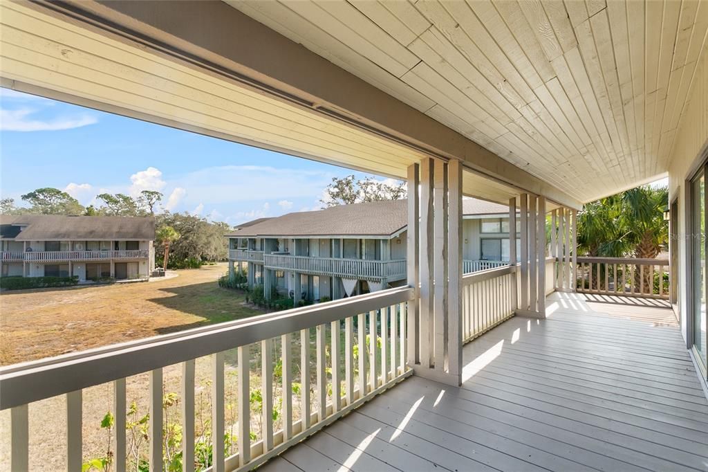 Large Balcony off living room and dinning room area.