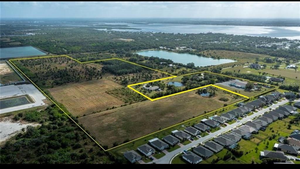 Full Acreage 51.27 includes Main Residence, Duplex and Commercial Building for $3,600,000.00.9 contiguous parcels makeup 44 acres of raw land for $2,600,000.00.