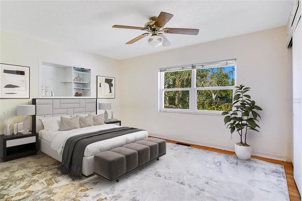 Virtually Staged - Primary Bedroom with Ensuite Bathroom (1st Floor)