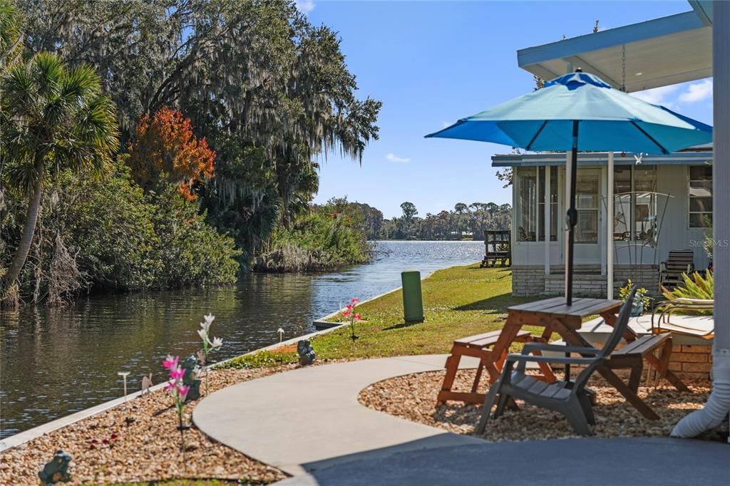 Patio View to Trout Lake