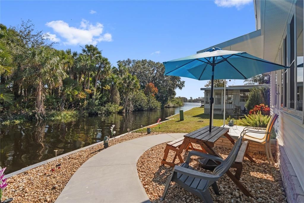 Patio View to Trout Lake