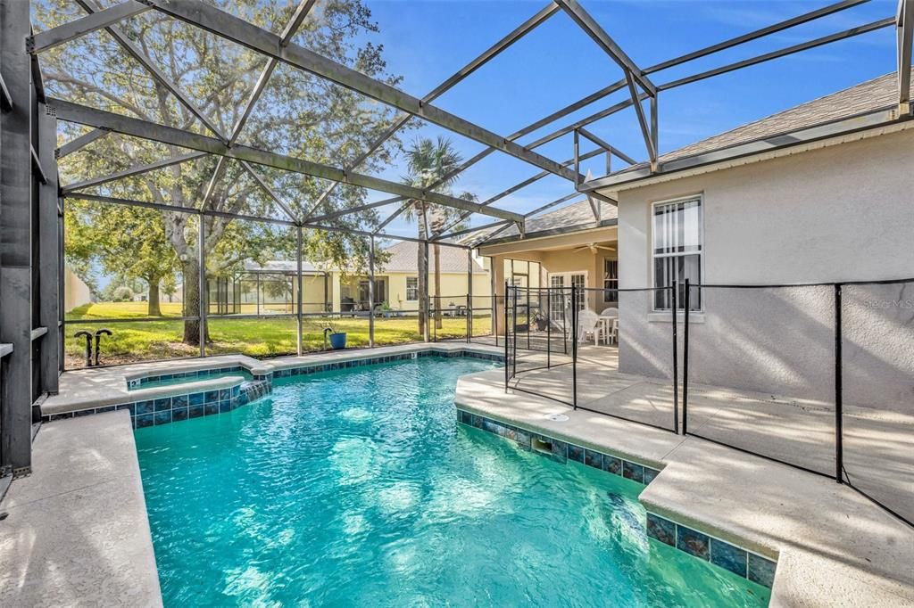 Pool and spa area