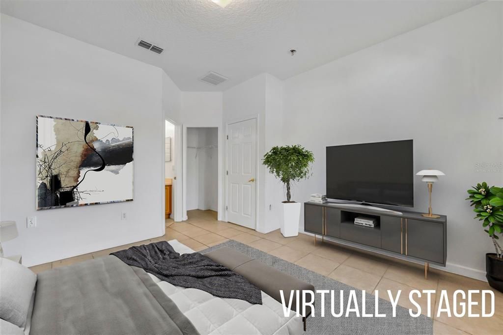 Front bedroom virtually staged