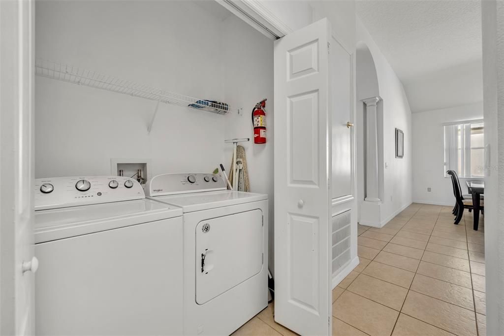 Laundry Room off of the kitchen - right of the refrigerator