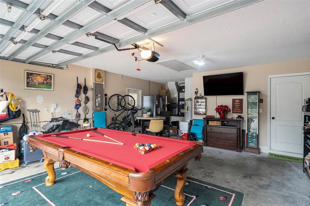 Garage is made into a great Game Room! Pool Table negotiable