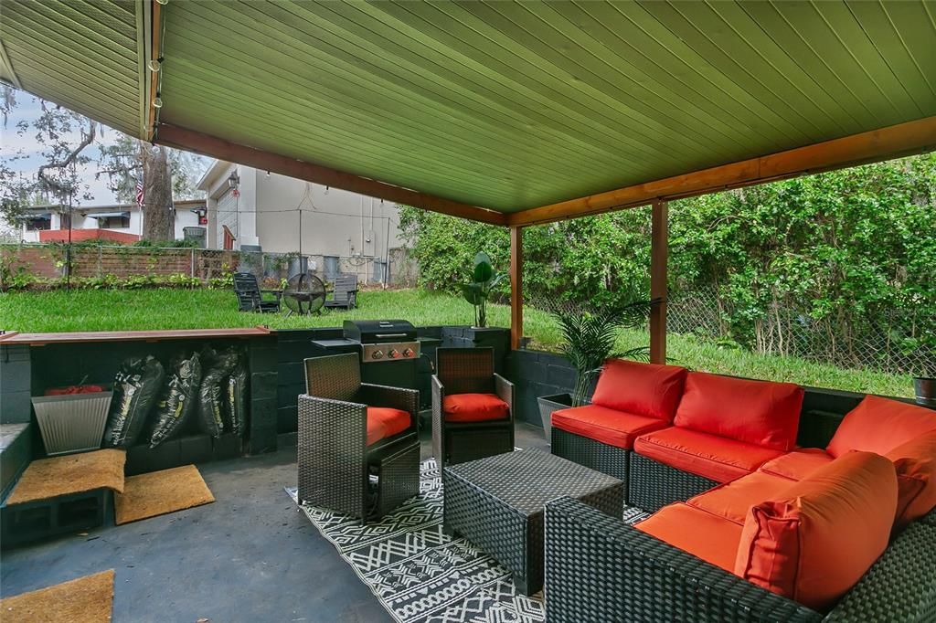 Covered Patio with BBQ