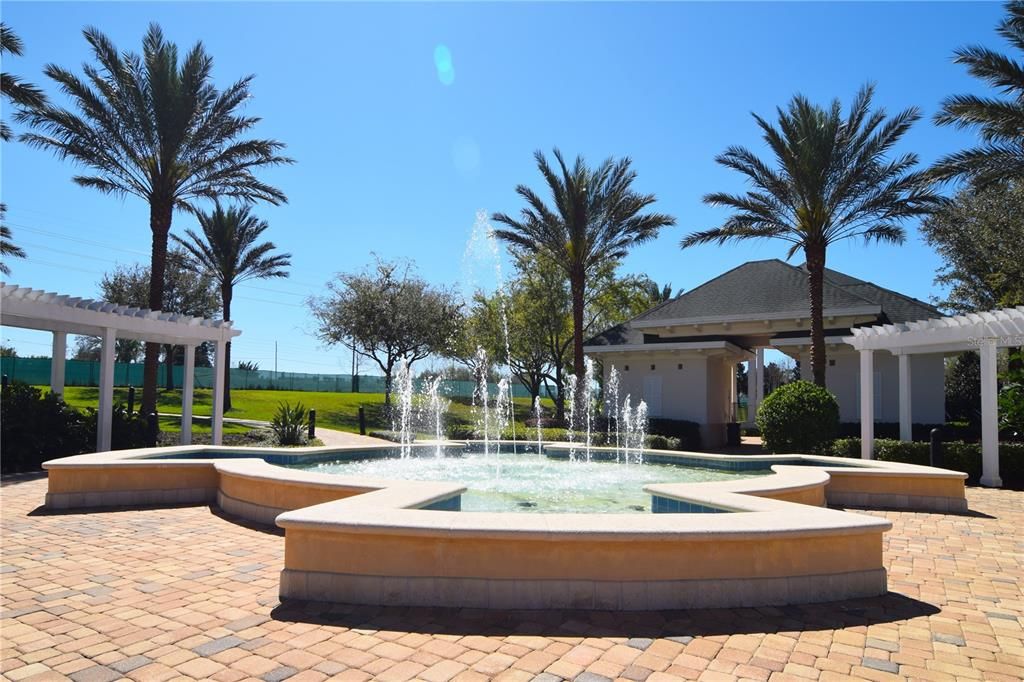 The Terraces gardens opposite the condo