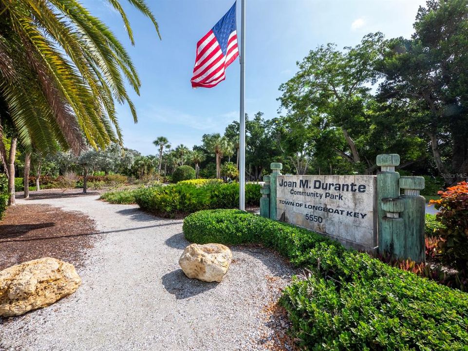 Entrance of the neighboring community park.