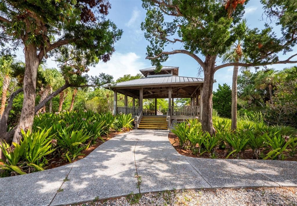 The park's pavilion offers shade for guests and can be reserved for special events for a small fee.