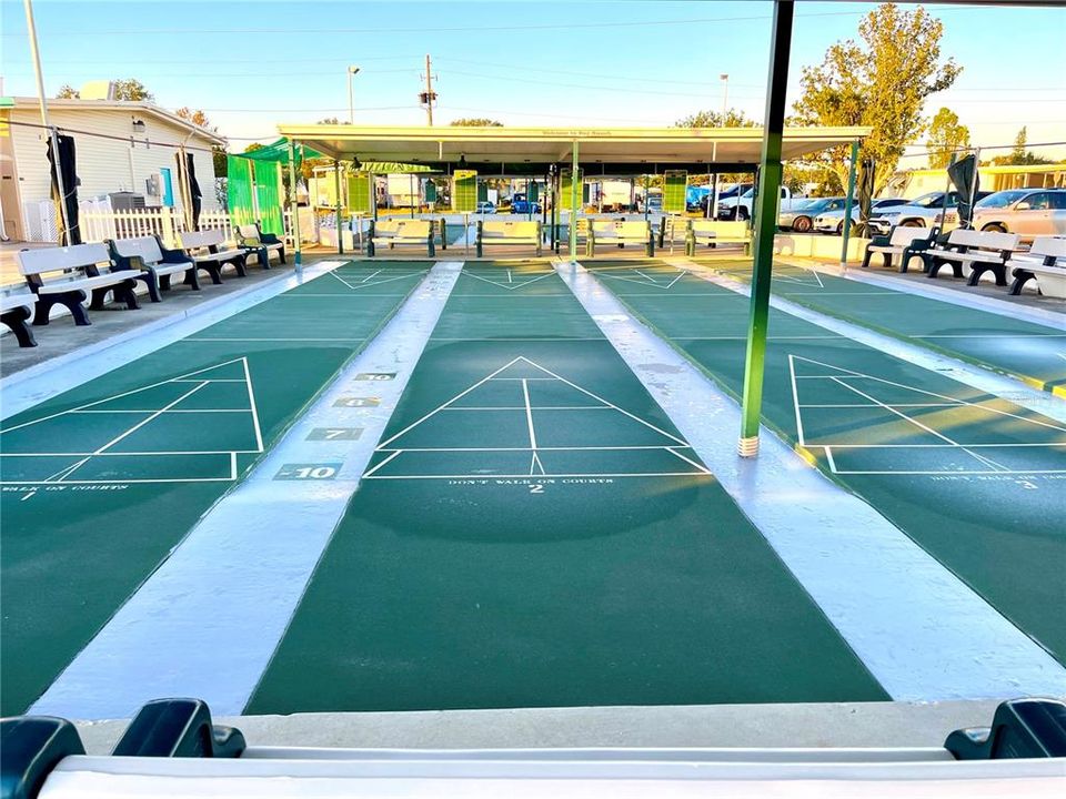 Lots of shuffleboard courts to play!