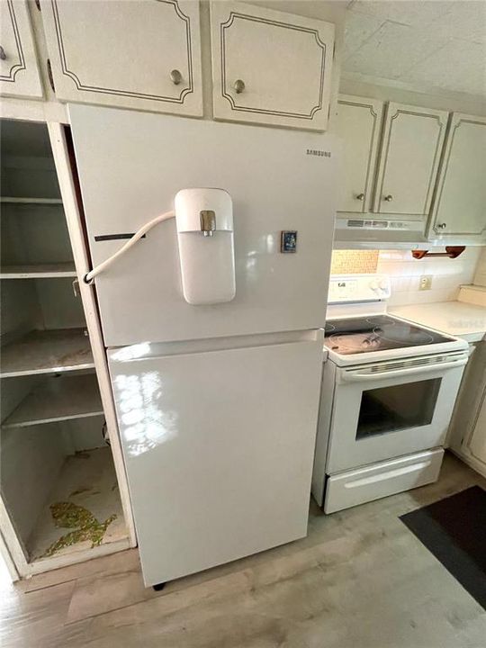 Full size fridge with water softener