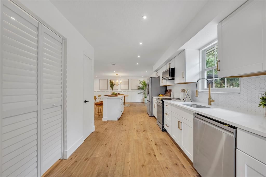 The cabinet space in this home is plentiful.