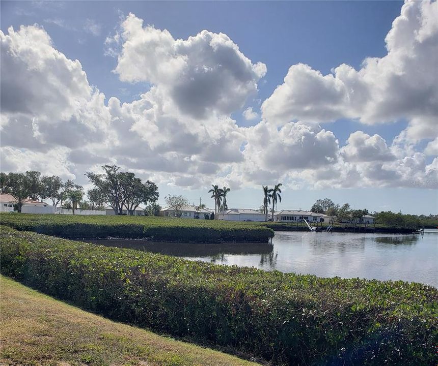 View walking to the clubhouse