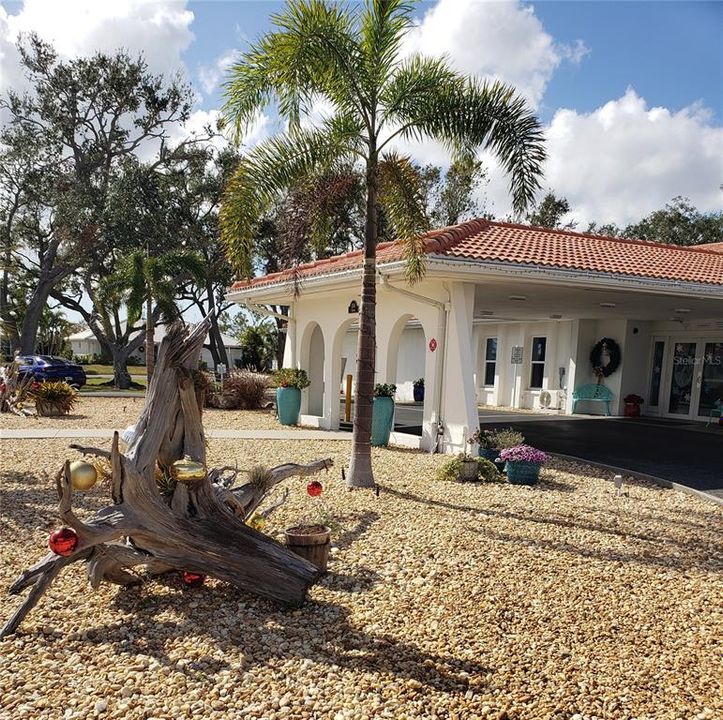 Clubhouse entrance