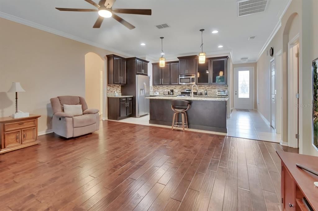 Main Living area to kitchen