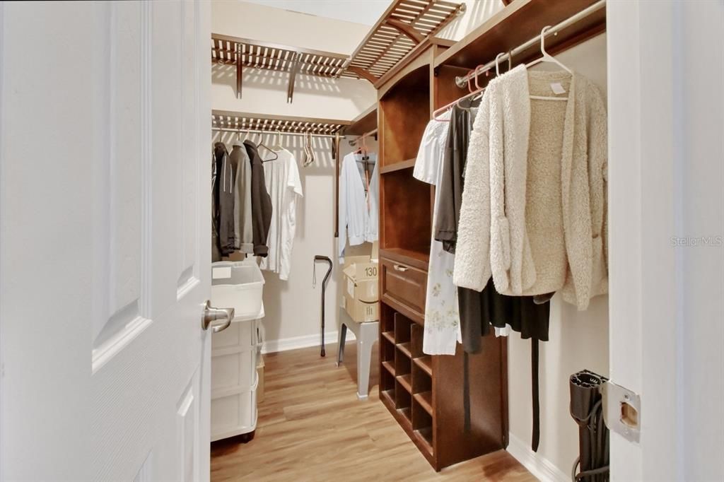 Main suite custom closet