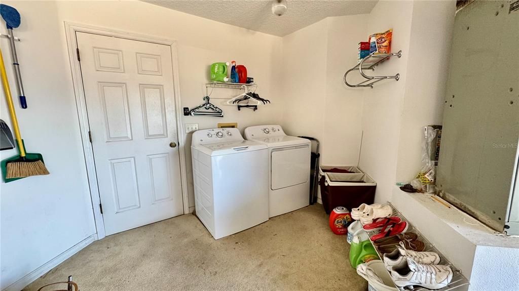 Laundry Area in Garage